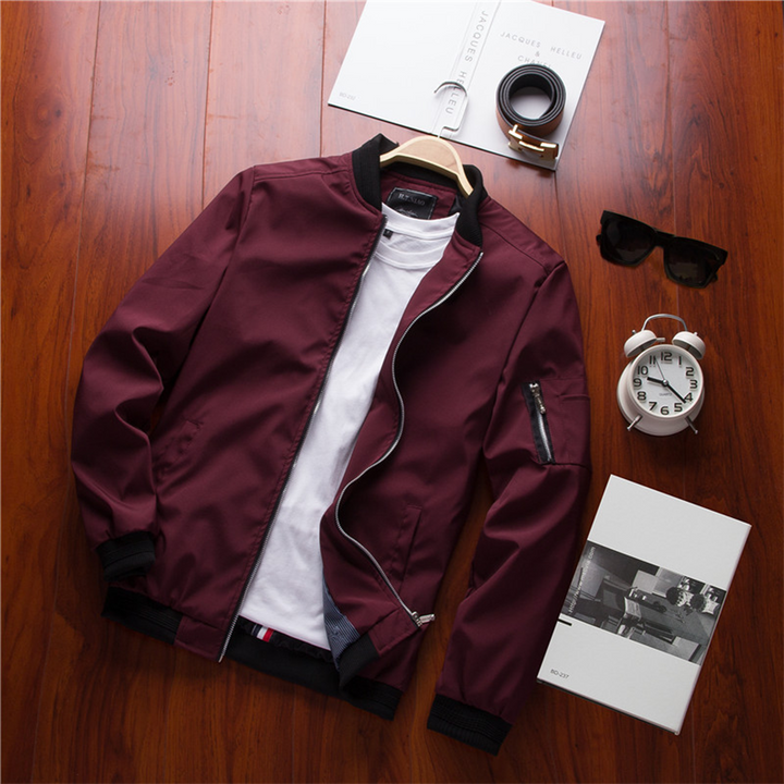 Stylish Short Summer Jacket for Men - Vernon-Black-M-State of Style