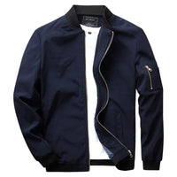 Stylish Short Summer Jacket for Men - Vernon-Navy Blue-M-State of Style