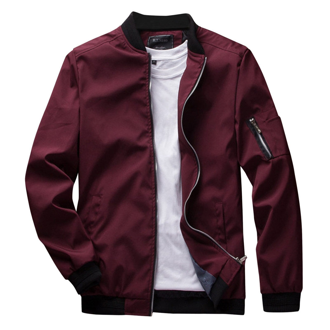 Stylish Short Summer Jacket for Men - Vernon-Red-M-State of Style