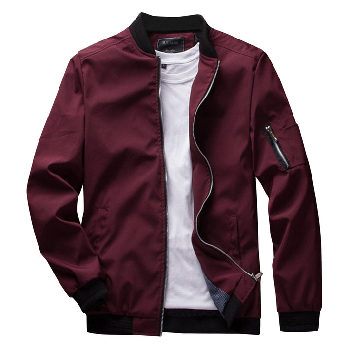 Stylish Short Summer Jacket for Men - Vernon-Red-M-State of Style