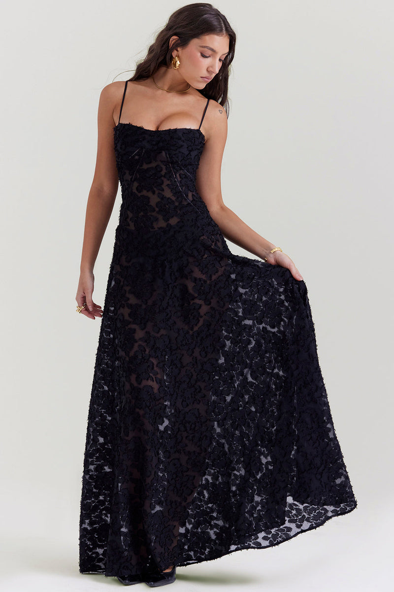 Stylish Sleeveless Dress – Viviana-Black-XS-State of Style