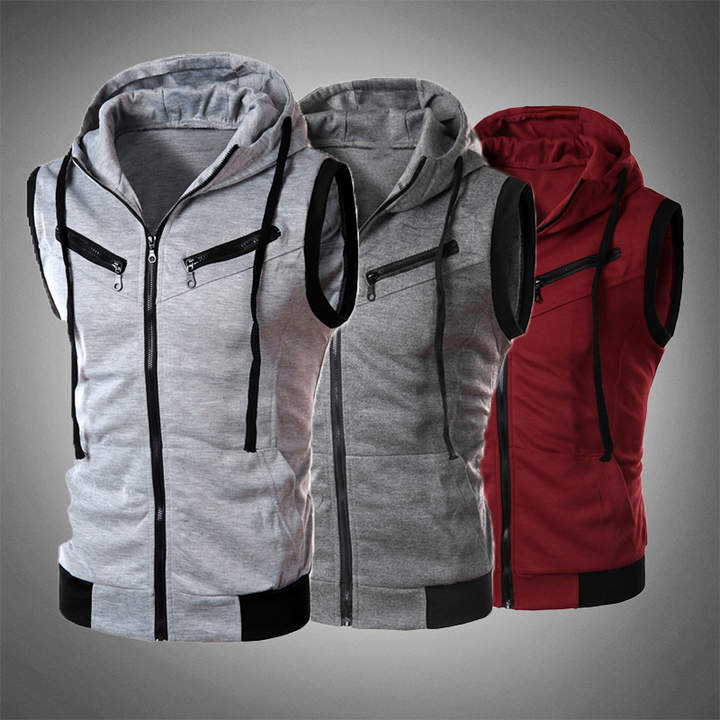Stylish Slim-Fit Hoodie Vest - Ricardo-3-Pack-S-State of Style