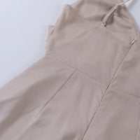 Stylish spaghetti strap dress – Elara-Green-S-State of Style