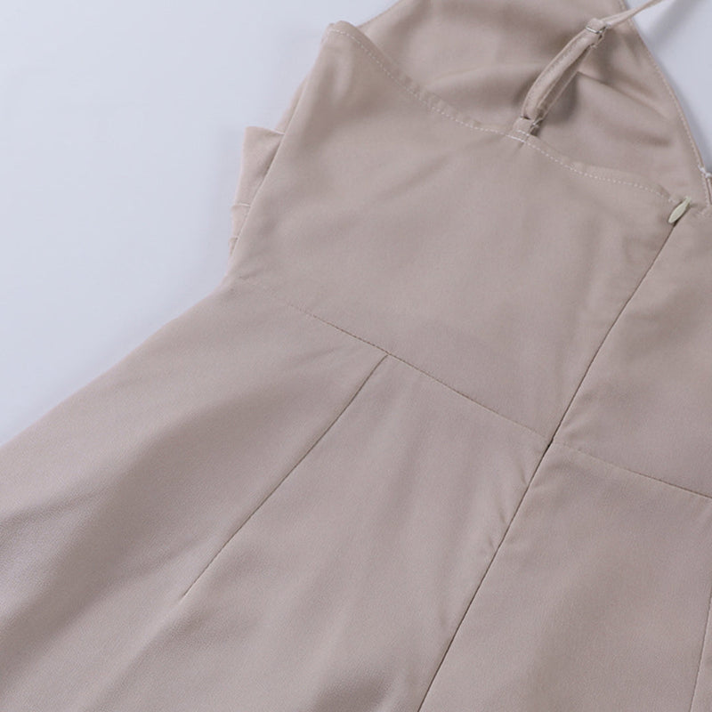 Stylish spaghetti strap dress – Elara-Green-S-State of Style
