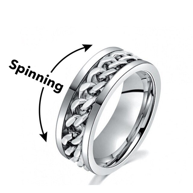 Stylish Spinning Ring - SpinCalm-Black-6-State of Style