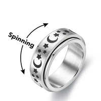 Stylish Spinning Ring - SpinCalm-Black-6-State of Style