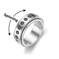 Stylish Spinning Ring - SpinCalm-Black-6-State of Style