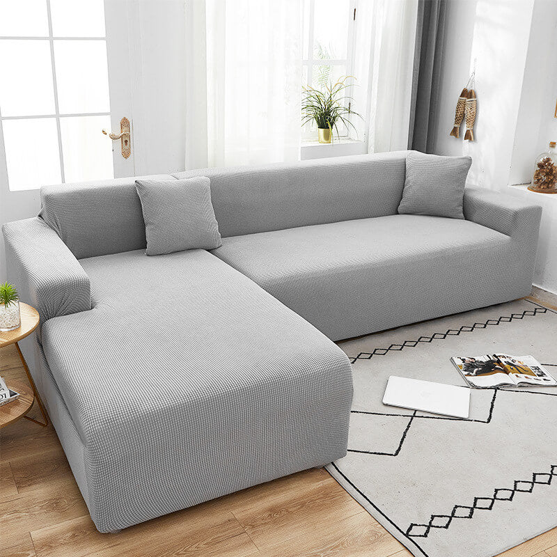Stylish Stretch Sofa Cover - StretchGuard-1-Seater (90-140cm)-Beige White-State of Style