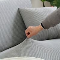 Stylish Stretch Sofa Cover - StretchGuard-1-Seater (90-140cm)-Beige White-State of Style