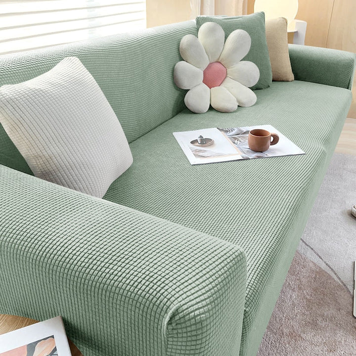 Stylish Stretch Sofa Cover - StretchGuard-1-Seater (90-140cm)-Green-State of Style