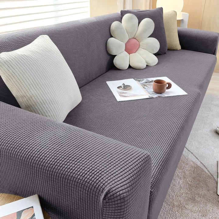 Stylish Stretchable Sofa Cover - StretchGuard-1-Seater (90-140cm)-Dark Grey-State of Style