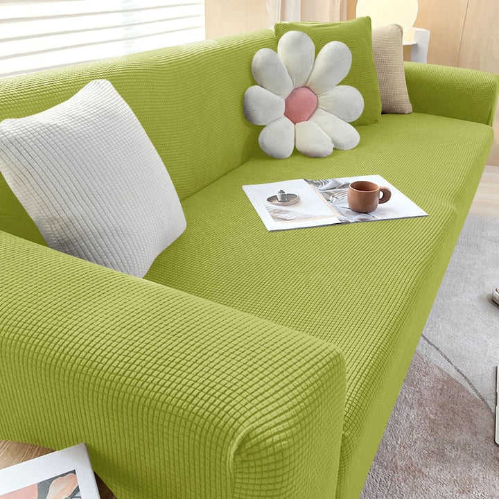 Stylish Stretchable Sofa Cover - StretchGuard-1-Seater (90-140cm)-Grass Green-State of Style