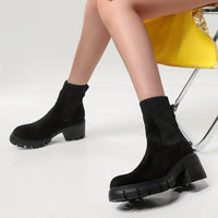 Stylish Suede Winter Boots for Women - Eloise-Grey-5-State of Style