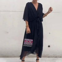 Stylish summer dress - Giulia-Black-S-State of Style
