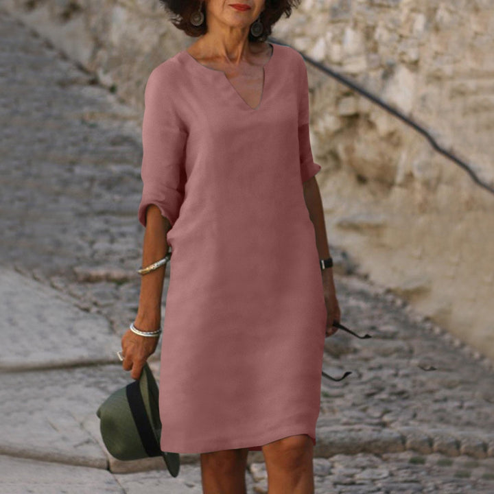 Stylish Summer Dress - Sofia-Pink-S-State of Style