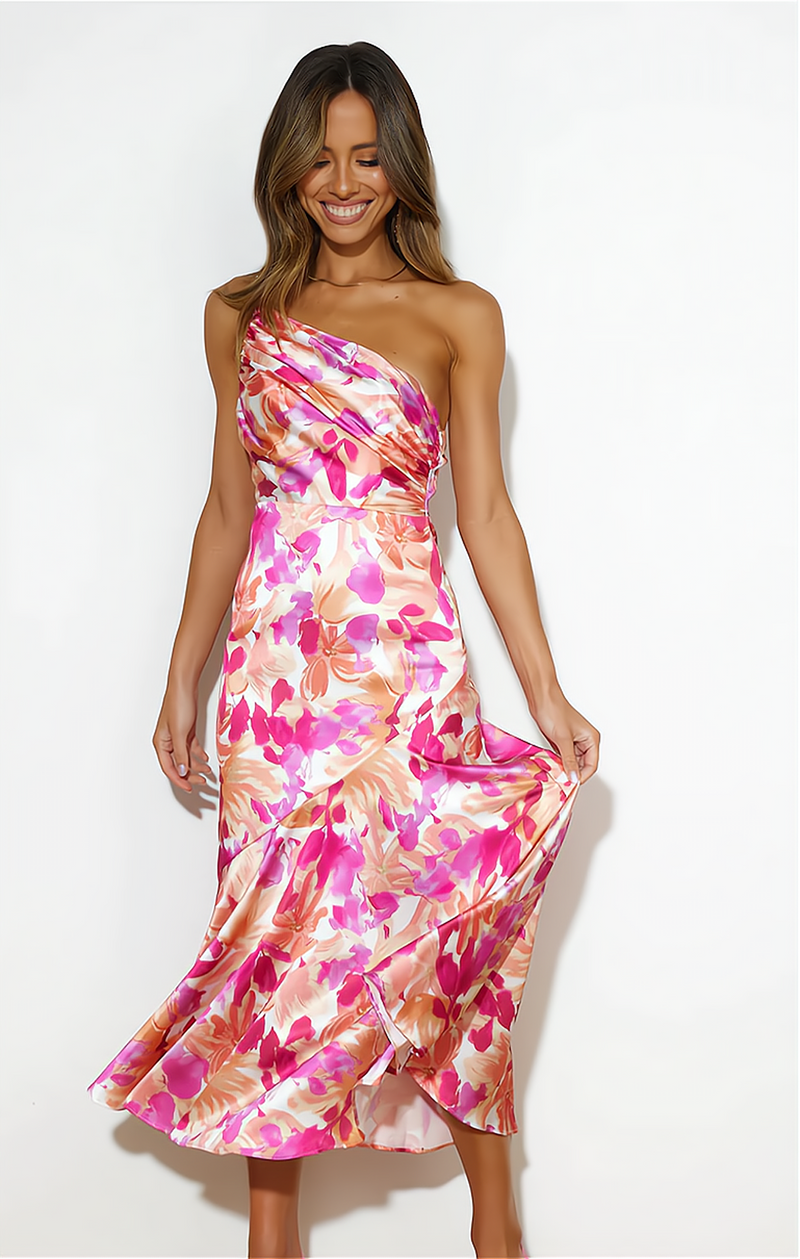 Stylish Summer Dress with Floral Print - Zoë-S-State of Style