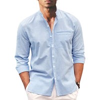 Stylish summer shirt in plus size for men – Hayes-Blue-M-State of Style