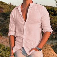 Stylish summer shirt in plus size for men – Hayes-Pink-M-State of Style