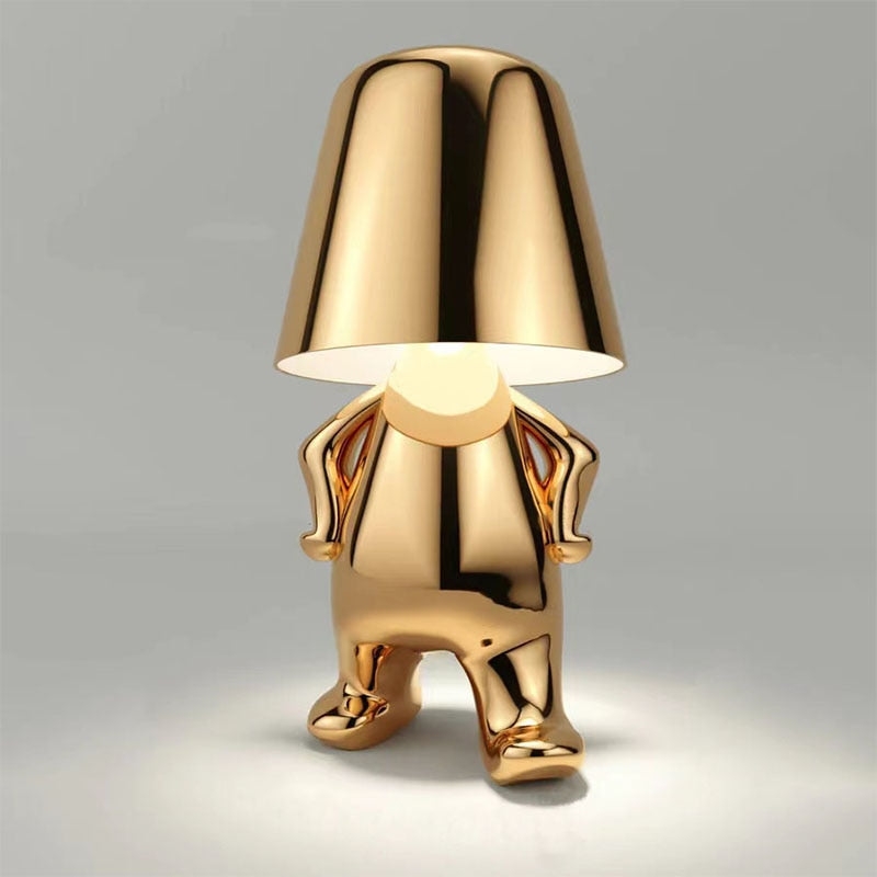Stylish Table Lamp - LumiSerene-Walking Gold-State of Style