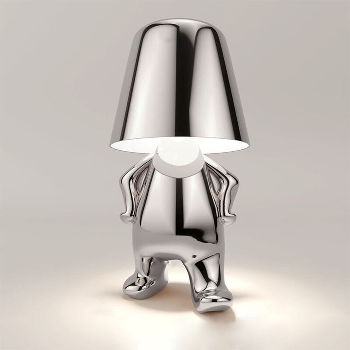 Stylish Table Lamp - LumiSerene-Walking Silver-State of Style
