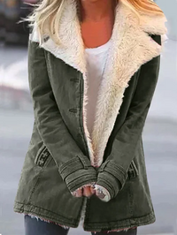Stylish Thermal Women's Jacket - Aurora-Army Green-S-State of Style