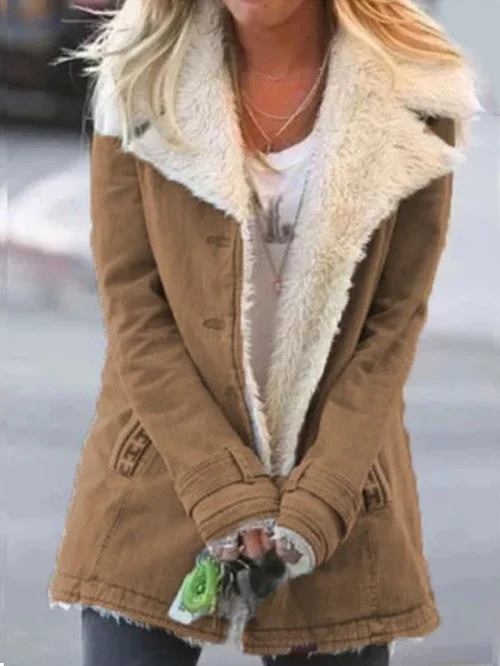 Stylish Thermal Women's Jacket - Aurora-Khaki-S-State of Style