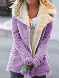 Stylish Thermal Women's Jacket - Aurora-Purple-S-State of Style