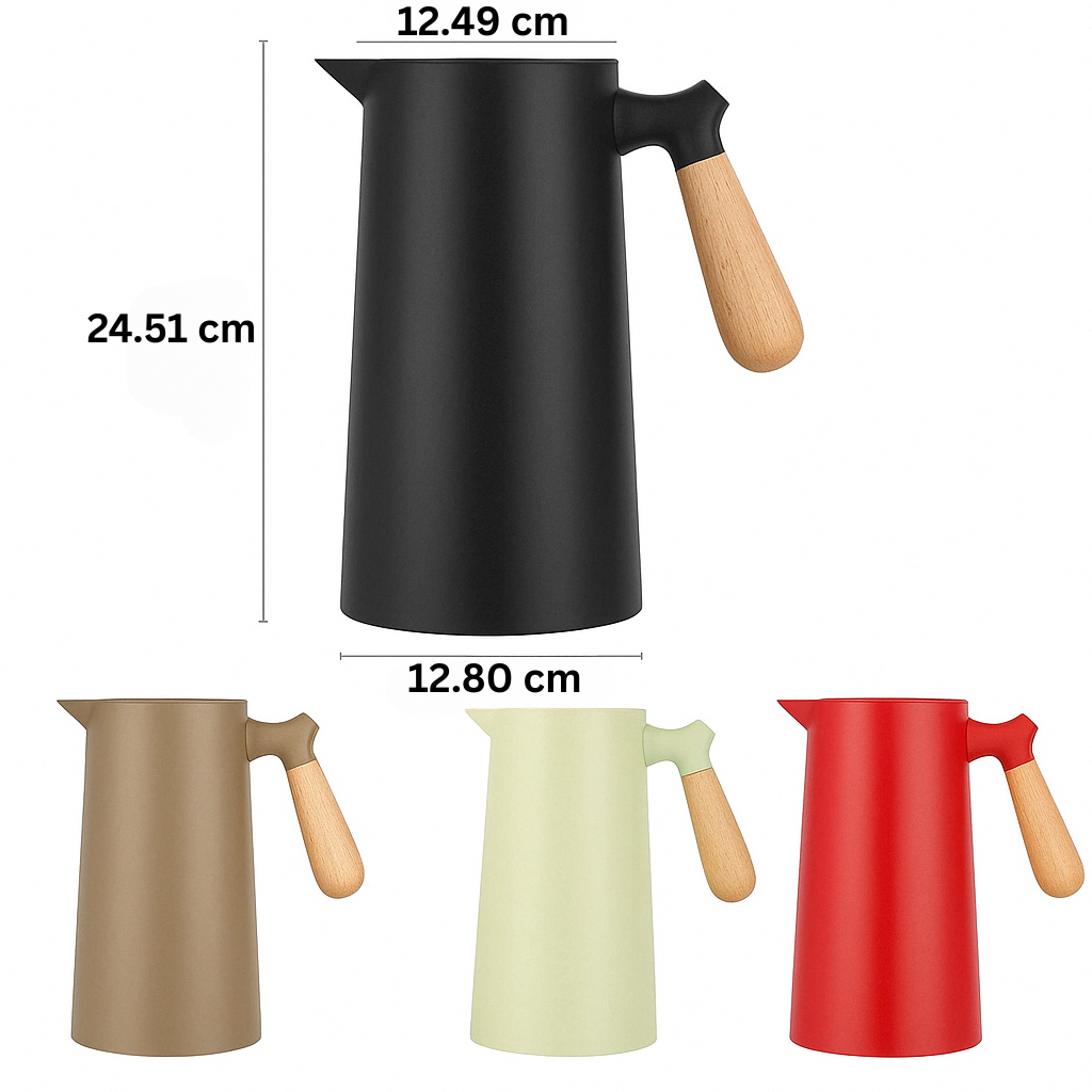 Stylish Thermos Flask with Long Heat and Cold Retention - NordicTherm-Black-State of Style