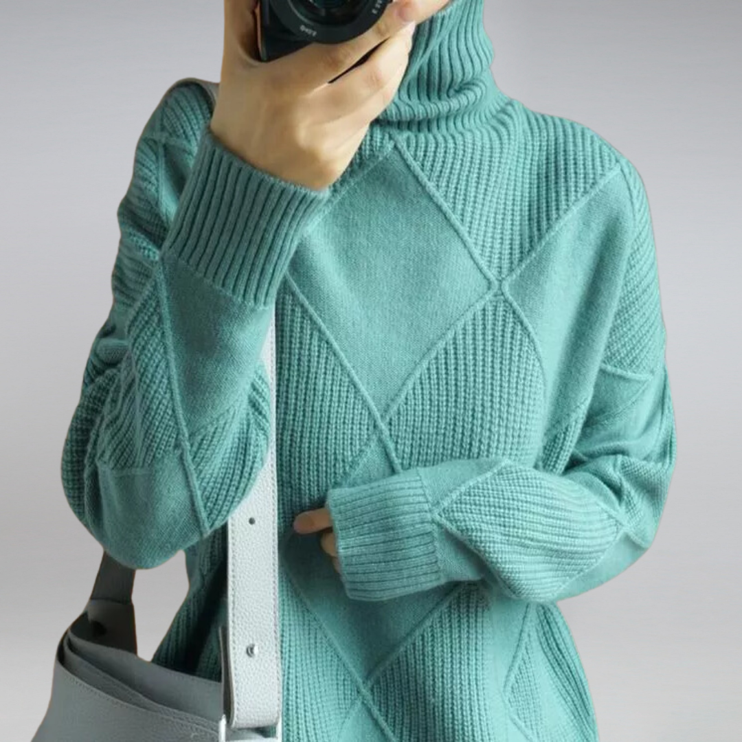 Stylish Turtleneck for Women - Isabella-Yellow-S-State of Style