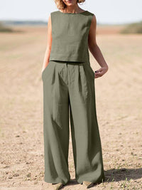Stylish Two-Piece Suit for Women | Casual Chic Outfit-Army Green-S-State of Style