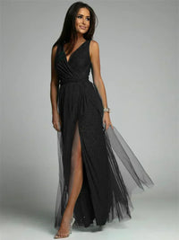 Stylish V-Neck Dress - Mindy-Black-S-State of Style