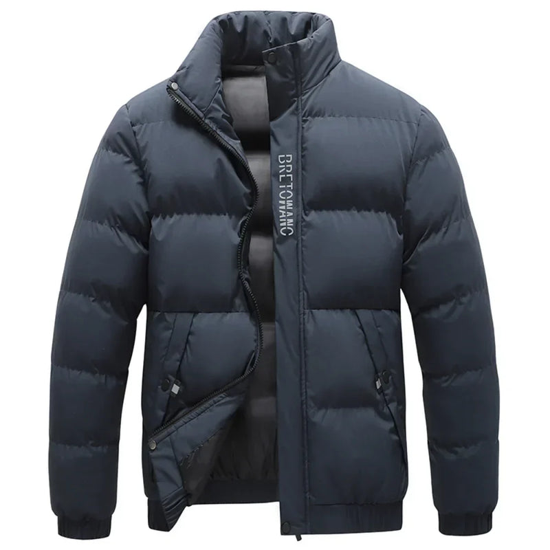 Stylish Warm Men's Winter Jacket - Arvid-Dark Blue-S-State of Style