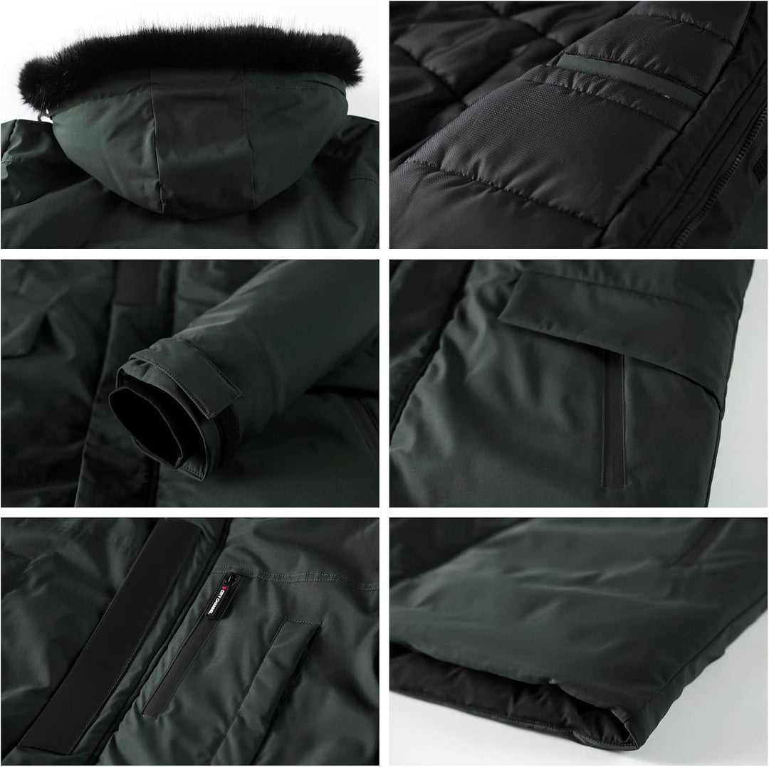 Stylish Warm Winter Jacket - Jacky-Green-S-State of Style