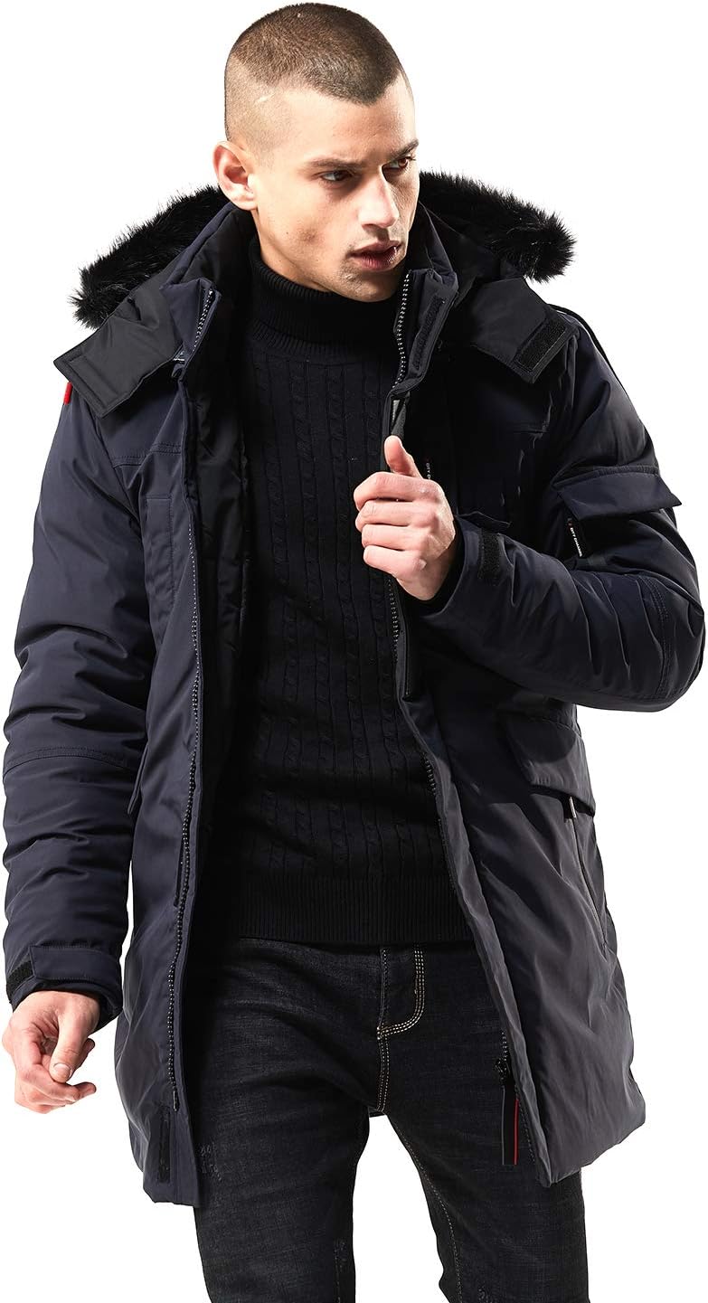 Stylish Warm Winter Jacket - Jacky-Navy Blue-S-State of Style