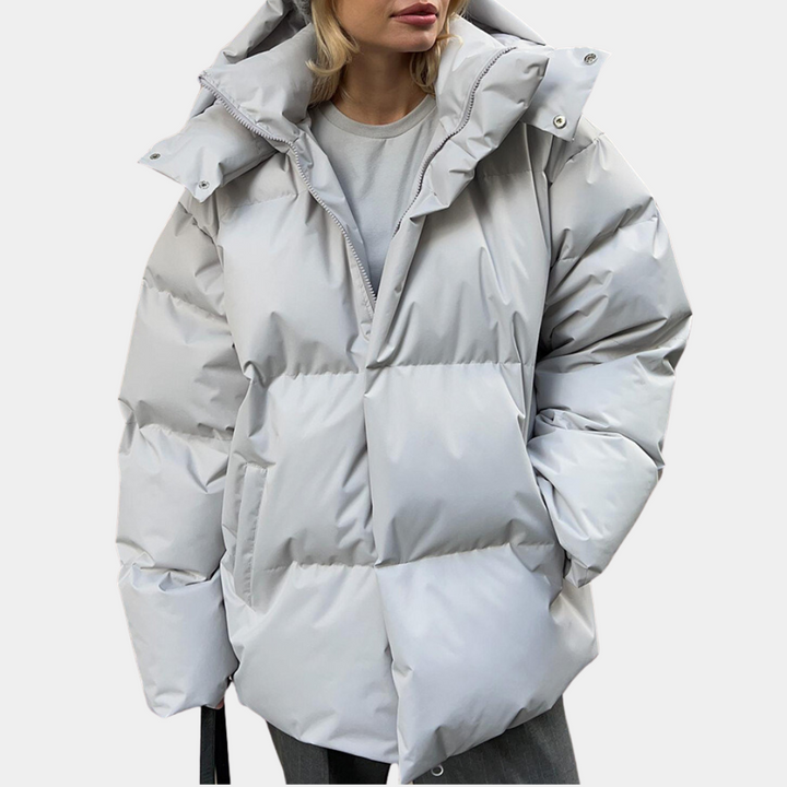 Stylish & Weatherproof Women's Jacket – Windbreaker-Light Grey-XS-State of Style
