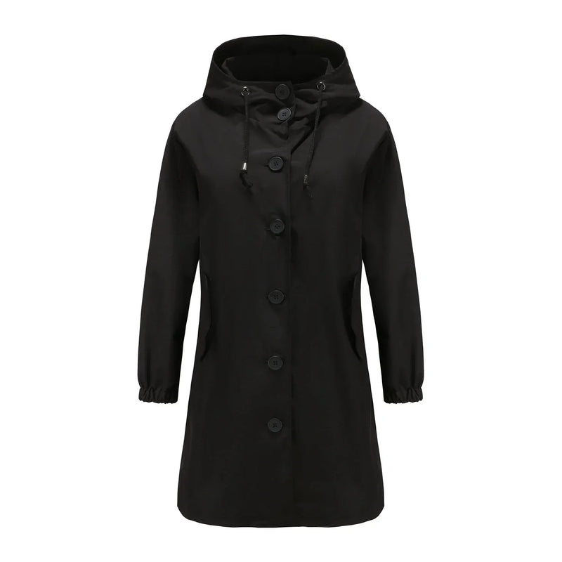 Stylish Windproof Trench Coat - Livia-Black-S-State of Style