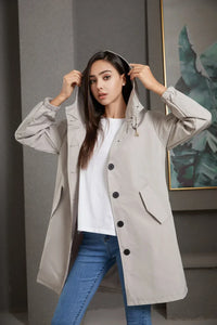 Stylish Windproof Trench Coat - Livia-Light Brown-S-State of Style