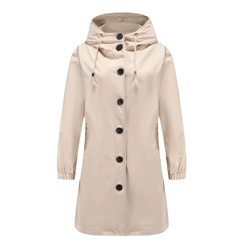 Stylish Windproof Trench Coat - Livia-Light Brown-S-State of Style
