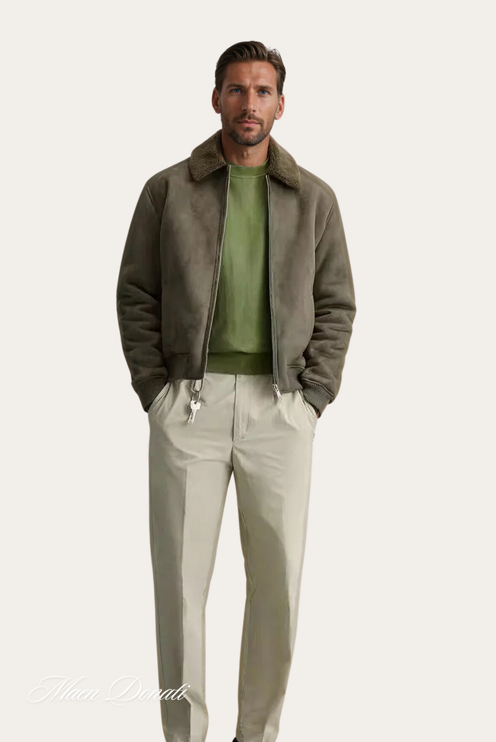Stylish Winter Bomber Jacket - Nolan-Black-S-State of Style