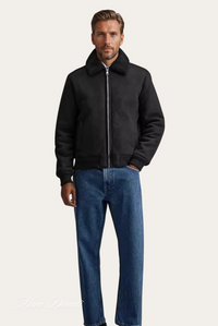 Stylish Winter Bomber Jacket - Nolan-Black-S-State of Style
