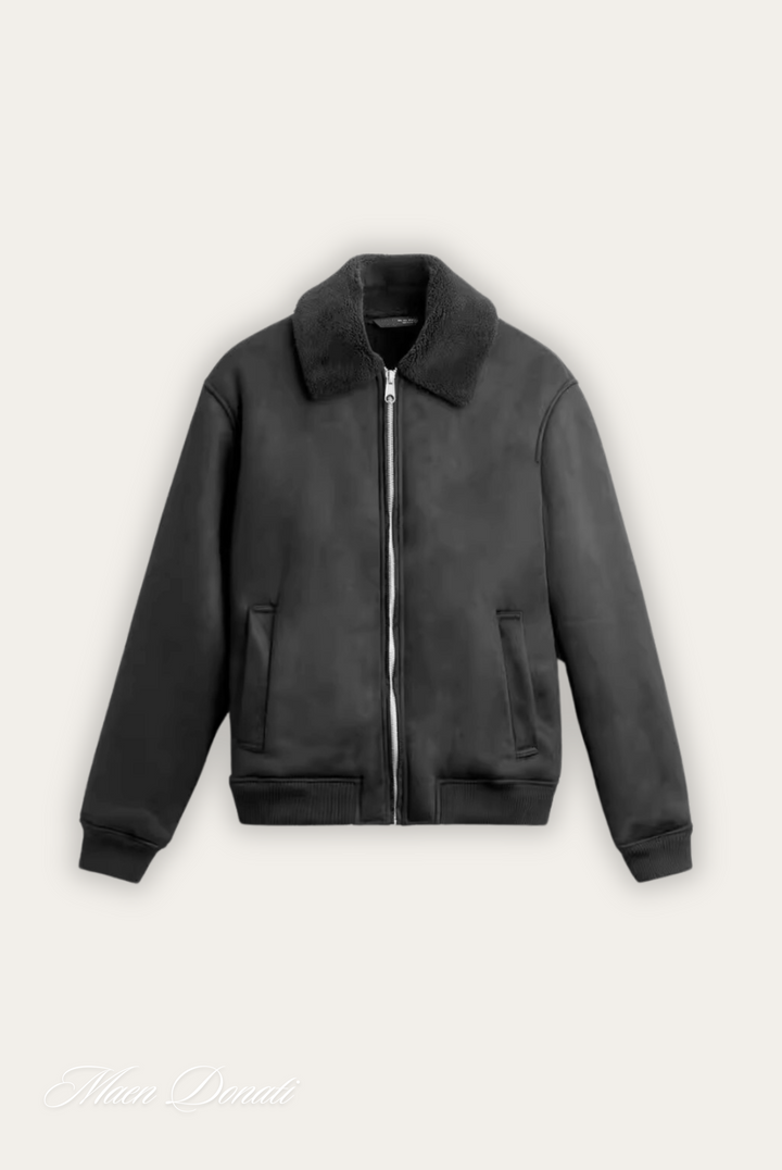 Stylish Winter Bomber Jacket - Nolan-Black-S-State of Style