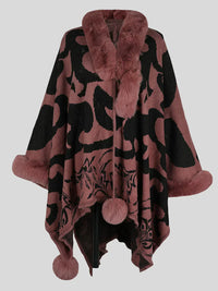 Stylish Winter Poncho for Women - Elora-Mauve-S-State of Style