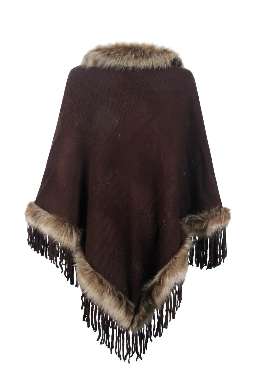 Stylish Winter Poncho for Women - Sophie-Brown-S-State of Style