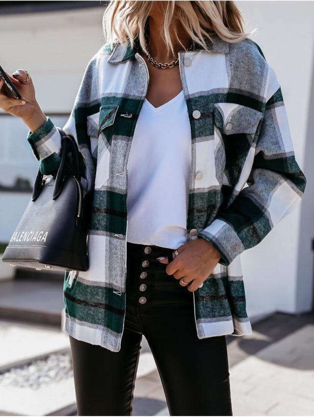 Stylish Women's Autumn Cardigan - Sophie-Green 2 Accent-S-State of Style