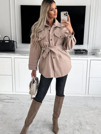 Stylish Women's Blazer - Elina-Khaki-S-State of Style