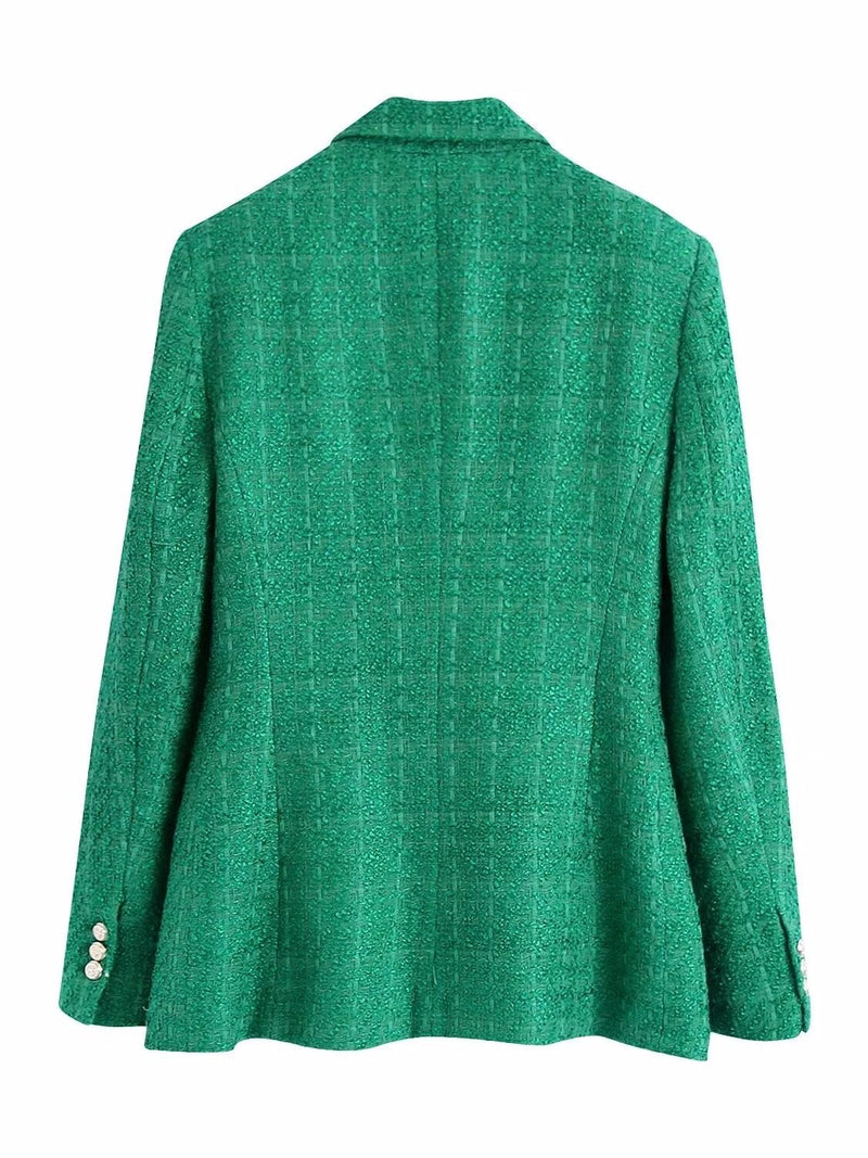 Stylish Women's Blazer | Femke's Jacket-Green-XS-State of Style