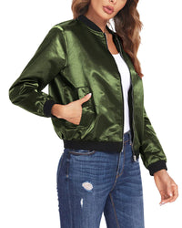 Stylish Women's Bomber Jacket | Lightweight & Comfortable-Black-S-State of Style
