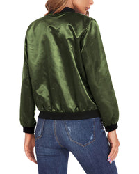 Stylish Women's Bomber Jacket | Lightweight & Comfortable-Black-S-State of Style
