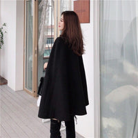 Stylish Women’s Cape Jacket | Alisha’s Jacket-Black-One Size-State of Style