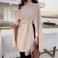 Stylish Women’s Cape Jacket | Alisha’s Jacket-Khaki-One Size-State of Style